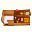 Ver imagem 3 de Porta Guardanapo e Sachê em MDF - Kit 5 Unidades