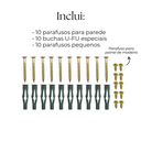 Ver imagem 4 de Suporte de Parede para Lixadeira Aço Robusto + Suporte para 12 Chaves L Painel de Ferramentas