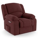 Ver mais imagens de Poltrona do Papai Reclinável Pietra Elétrica Led Massagem Fh9 Veludo Vinho - Mpozenato