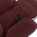 Ver imagem 6 de Poltrona do Papai Reclinável Pietra Elétrica Led Massagem Fh9 Veludo Vinho - Mpozenato