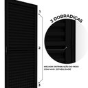 Ver imagem 4 de Porta de Alumínio de Giro Laminada Ventilada 215x85cm Lucasa Ideale Abertura Direita Preto