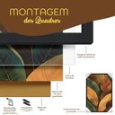 Ver imagem 7 de Quadro Decorativo Flores Brancas 3D Abstratas Moldura Premium:Moldura Freijo/90X90 com Vidro Acrílic