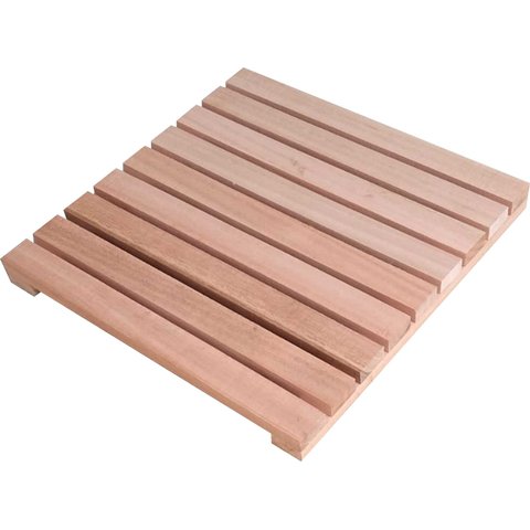 Deck de Madeira Modular 45x45 Cm Réguas 4 Cm sem Pintura Neonx