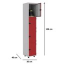 Ver imagem 6 de Armário Roupeiro Aço 12 Portas Academia Guarda Volume Trinco