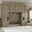 Ver imagem 1 de Guarda-Roupa de Casal King Size sem Cama 1223SK Castanho
