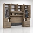 Ver imagem 3 de Guarda-Roupa de Casal King Size sem Cama 1223SK Castanho