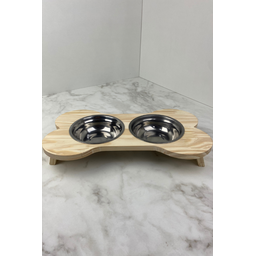 Comedouro Elevado Ergonômico – Osso - Pé Baixo 42x23x7 - 4