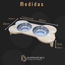 Ver imagem 6 de Comedouro Elevado Ergonômico – Osso - Pé Baixo 42x23x7