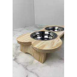 Comedouro Elevado Ergonômico – Osso - Pé Baixo 42x23x7 - 5