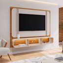 Ver imagem 1 de Painel para TV de até 75 Polegadas com LED Antares Cobre/Off White - Casa Giulia
