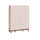 Ver imagem 2 de Quarto de Bebê Berço Evolution + Guarda Roupa 4P + Cômoda Sp Elfe Rosa 02 Colchão