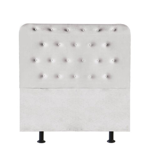 Cabeceira para Cama Box Solteiro 90 Cm Brenda:cinza Claro