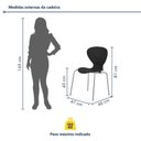 Ver imagem 4 de Kit 6 Cadeiras Empilháveis Base Aço Tubular Flash Preto/Prata