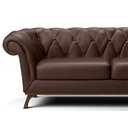 Ver imagem 3 de Sofá 4 Lugares Para Sala de Estar Império 260 cm D02 Corano Marrom C-34 - Lyam Decor