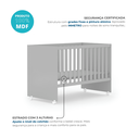 Ver imagem 5 de Berço Mini Cama 3 em 1 Americano 100% MDF Helena