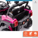Ver imagem 7 de Carro Elétrico 12v Infantil Motorizado Mini Jipe Thor Baby Style Rosa