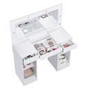 Ver imagem 5 de Penteadeira Com Espelho E Led 3 Gavetas Beauty A02 Branco