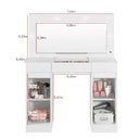 Ver imagem 4 de Penteadeira Com Espelho E Led 3 Gavetas Beauty A02 Branco