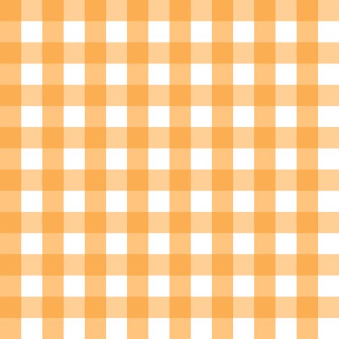 Papel de Parede Doce Estilo Xadrez Laranja 82229