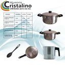 Ver imagem 2 de Jogo de Panelas/frigideira Aluminio Reforçado Polido 5 Pçs