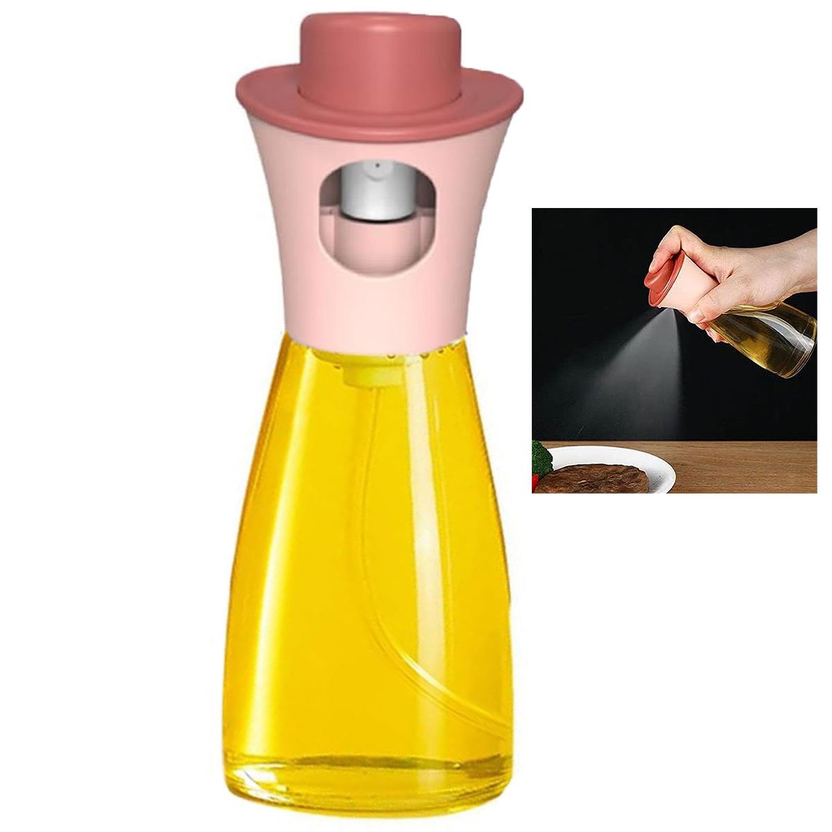 Spray Borrifador Azeite Vinagre Oleo Cozinha Salada Molho Tempero Pulverizador Galheteiro Dosador Ar - 1