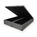 Ver imagem 2 de Base Baú King Suede Smart 193x203x35cm Cinza
