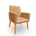 Ver imagem 4 de Poltrona Cadeira para Sala Confortável e Minimalista Nina Suede
