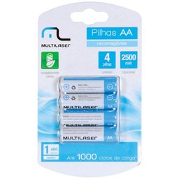Pilha Recarregavel Aa 2500mah C-4 Cb052 - 1