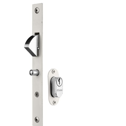 Fechadura Linha 7000 Bico de Papagaio - Externa - Roseta Oval Niquelado