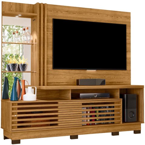 Estante Home Theater C/ Pés para Tv 60 Polegadas Paula Cumaru