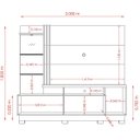 Ver imagem 3 de Estante Home Theater C/ Pés para Tv 60 Polegadas Paula Cumaru
