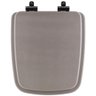 Tampa de Vaso com Amortecedor Boss Stone (cinza Fosco) para Bacia Incepa com Ferragem Preta - 1