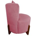Ver imagem 3 de Kit Namoradeira + 2 Poltronas Decorativa Luna Veludo Rosa
