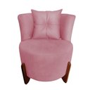 Ver imagem 2 de Kit Namoradeira + 2 Poltronas Decorativa Luna Veludo Rosa