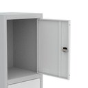Ver imagem 6 de Roupeiro Aço Linha Light 4 Portas - GR301-4 Cinza-Branco