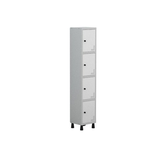 Roupeiro Aço Linha Light 4 Portas - GR301-4 Cinza-Branco