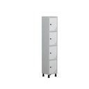 Ver imagem 1 de Roupeiro Aço Linha Light 4 Portas - GR301-4 Cinza-Branco