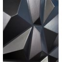 Ver imagem 3 de Kit 25 Placas Revestimento de Parede PVC 3d Alto Relevo Diamante Preto