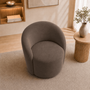 Ver imagem 5 de Poltrona Decorativa Yara Base Giratória Suede Sala Estar Quarto Recepção Confortável
