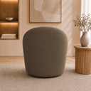 Ver imagem 3 de Poltrona Decorativa Yara Base Giratória Suede Sala Estar Quarto Recepção Confortável