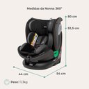 Ver imagem 5 de Cadeira para Auto Nonna 360° com Isofix - (0 a 36kg) - Preto Noturno Infanti Safety Quinny Voy