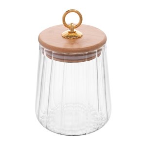 Porta Mantimento Vidro C/tampa Bambu Classic 650ml Wolff