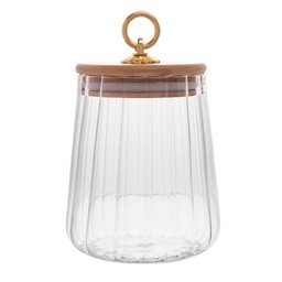 Porta Mantimento Vidro C/tampa Bambu Classic 650ml Wolff - 2