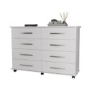 Ver imagem 2 de Cômoda Quarto Jade com 08 Gavetas e Rodízios