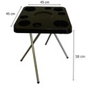 Ver imagem 3 de Mesa Petisqueira Desmontável/dobrável Preta Elegante Plus