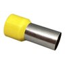 20x Kit Terminal Tubular Ilhós 70mm Amarelo Pré Isolado - 1