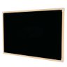 Lousa Quadro Escolar Preto Fosco Neo UV 3mm 120x90 cm para Giz Escolar Moldura de Madeira Pinus - 1