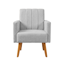 Ver imagem 6 de Conjunto Namoradeira + 2 Poltronas Decorativas Nina Resistente Bouclé:Cinza Claro