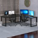 Ver imagem 2 de Mesa para Escritório em L S/ Gaveta Preta