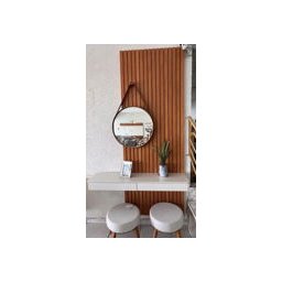 Aparador Ripado Prime 0.9 Nature/off White - 1
